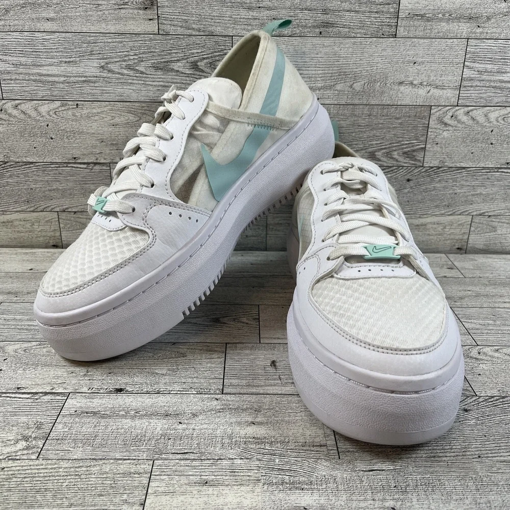 Nike Court Vision Alta White Athletic Shoes CW6536-100 Women Size 9.5
